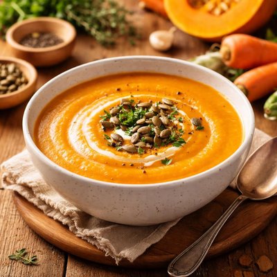Carrot pumpkin soup