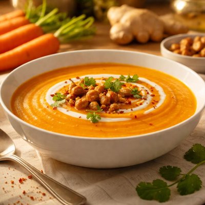 Carrot soup with ginger