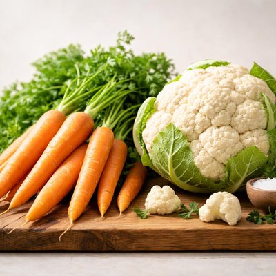 Carrots and cauliflower
