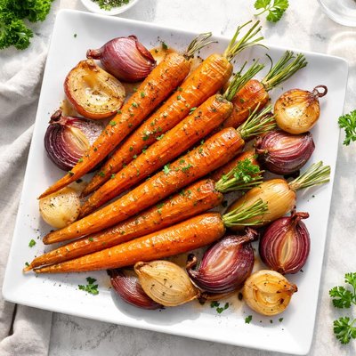 Carrots and onions