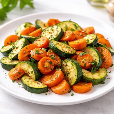 Carrots and zuchinie mix