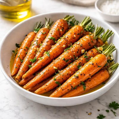 Carrots in olive oil