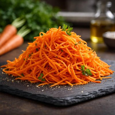 Carrots shredded