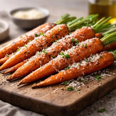 Carrots with parmesan