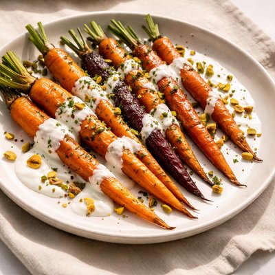 Carrots with yoghurt dressing