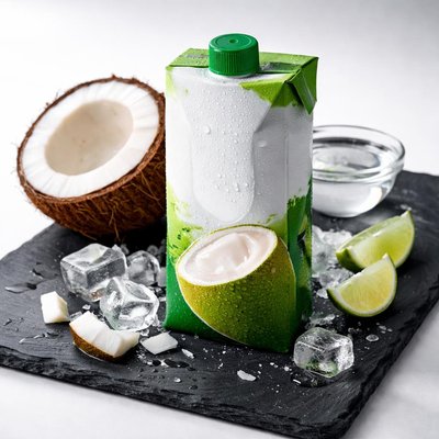 Carton of coconut water
