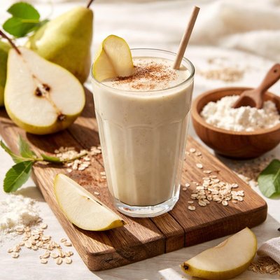 Casein protein shake pear