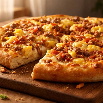 Caseys breakfast pizza