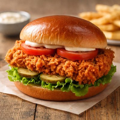 Caseys crispy chicken sandwhich