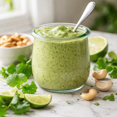 Cashew cilantro sauce