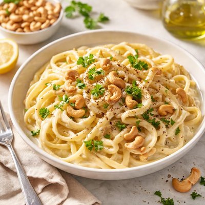 Cashew vegan alfredo