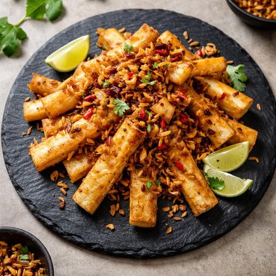 Cassava strips tumbis