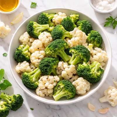 Cauliflower and broccoli mixed