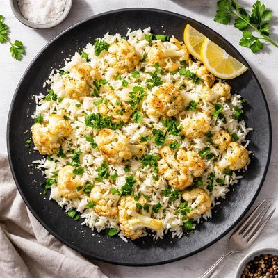 Cauliflower and jasmine rice mix