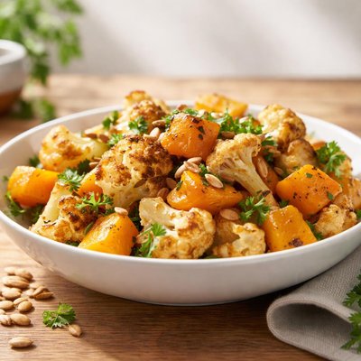 Cauliflower and squash