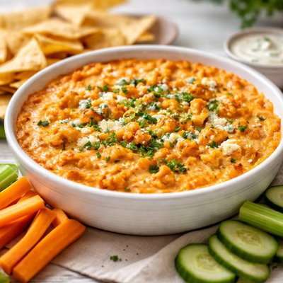 Cauliflower buffalo dip
