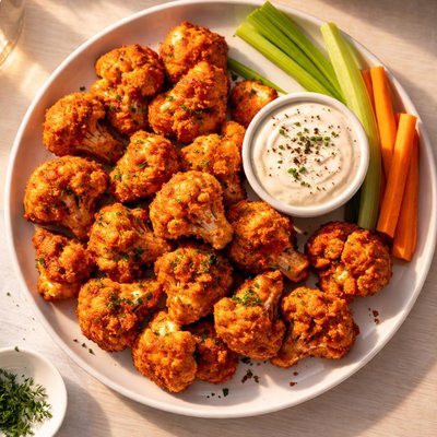 Cauliflower buffalo wings