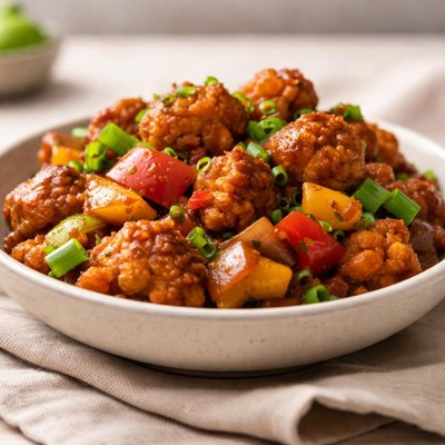 Cauliflower capsicum manchurian