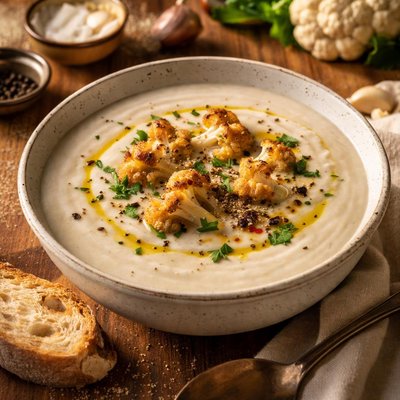 Cauliflower creamy soup