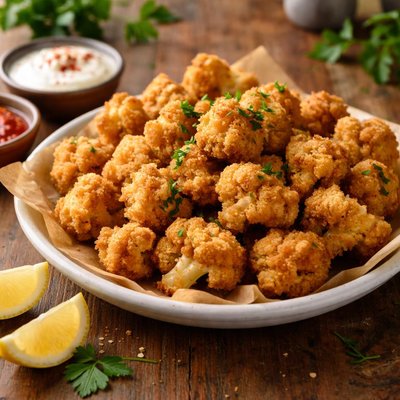 Cauliflower deep fry