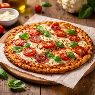 Cauliflower gluten free pizza