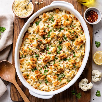 Cauliflower ricotta bake