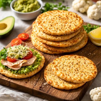 Cauliflower sandwich thins