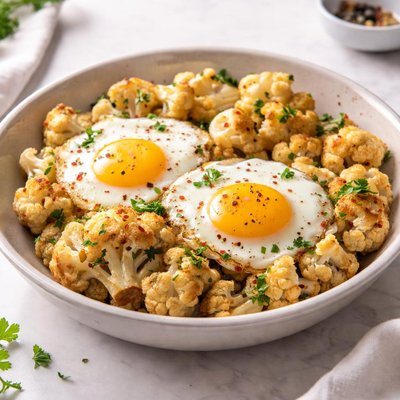 Cauliflower with egg