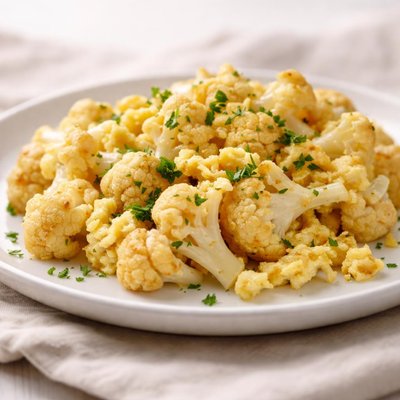 Cauliflower with eggs