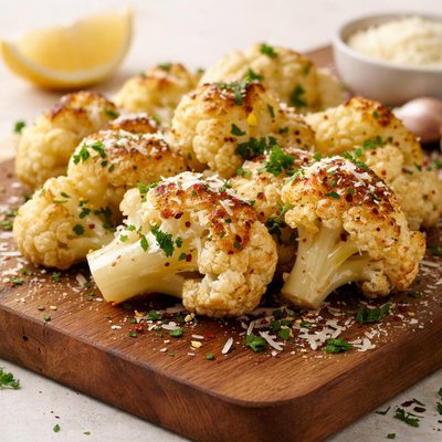 Cauliflower with parmesan sprinkles