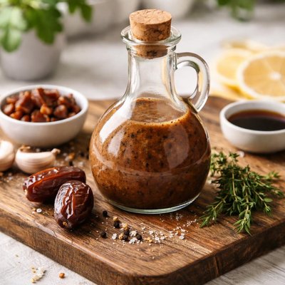 Cava balsamic date vinaigrette