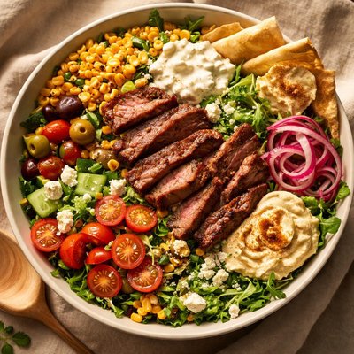 Cava steak mezze salad