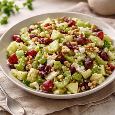 Celery fruit and nut salad