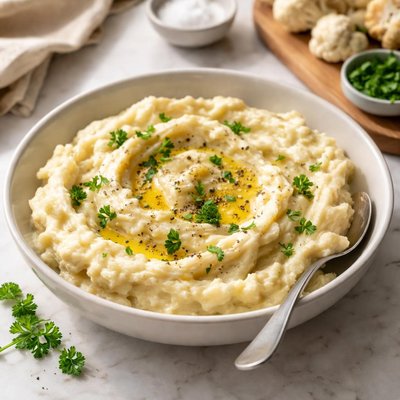 Celery root cauliflower mash