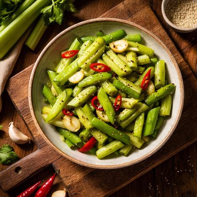 Celery stir-fry