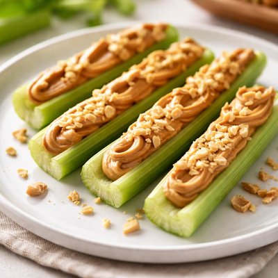 Celery with peanut butter