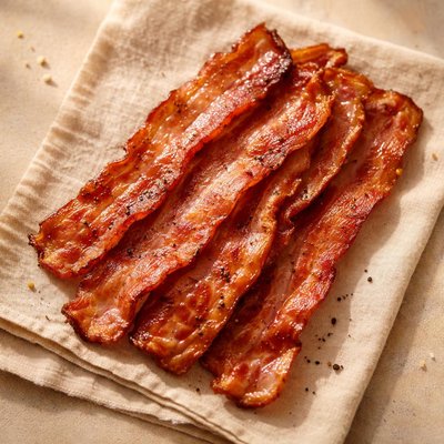 Center cut slice of bacon