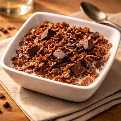 Cereal with chocolate