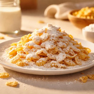 Cereal with milk powder