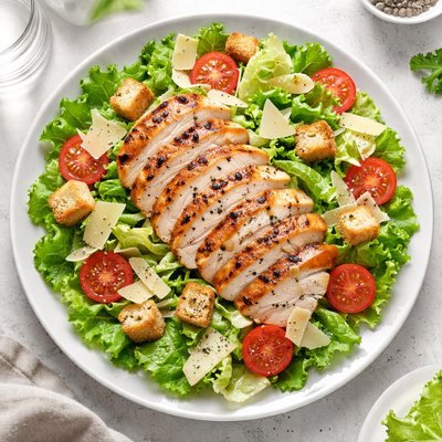 Cesar salad with grilled chicken