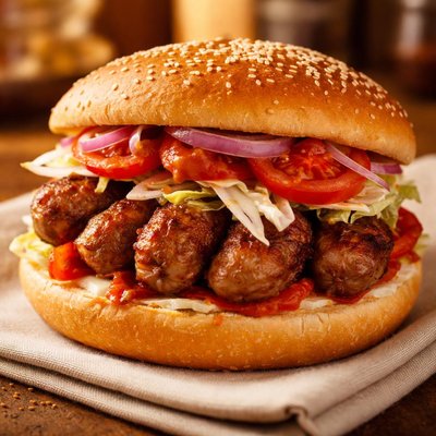 Cevapi burger