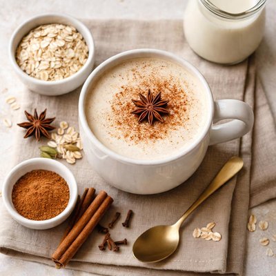 Chai latte with oatmilk