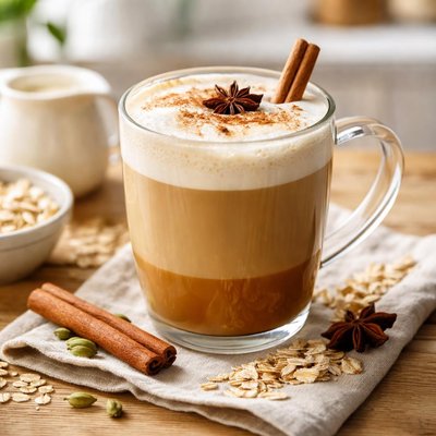 Chai oat latte