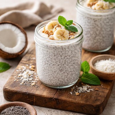 Chai seed and coconut milk