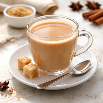 Chai with sugar