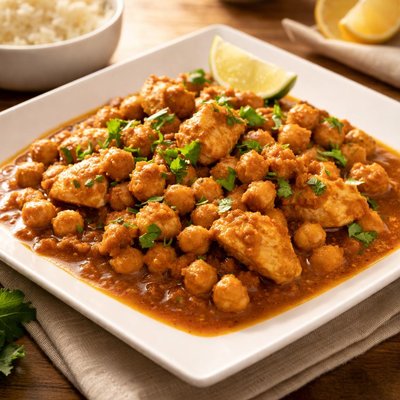 Chana chicken curry