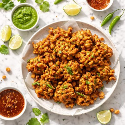 Chana pyaj ki pakodi