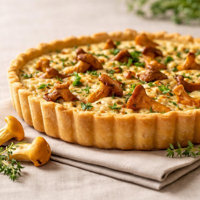 Chantarelle pie