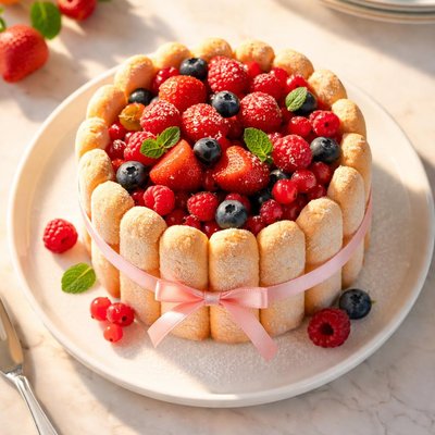 Charlottine aux fruits rouges