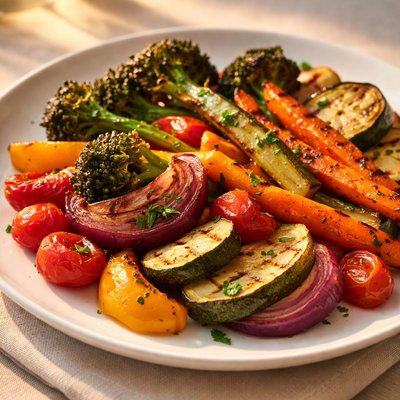 Charred vegetables